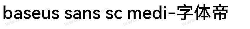 baseus sans sc medi字体转换